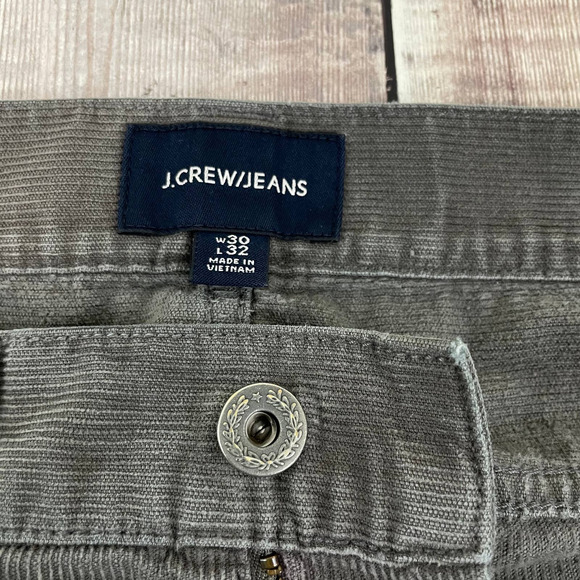 J. Crew Corduroy Pants Men's W30 x  L32 (Actual 32x30.5) Gray Preppy Academia - Picture 3 of 8